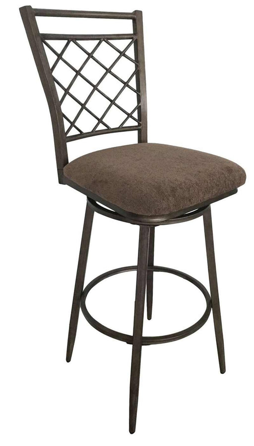Acme Furniture - Aldric Fabric & Antique Bar Chair (Set-2) - 96032 - GreatFurnitureDeal