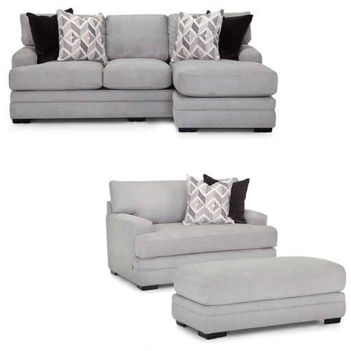 Franklin Furniture - Cleo 3 Piece Sofa Set in Pebble - 96026-88-18-PEBBLE - GreatFurnitureDeal