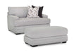 Franklin Furniture - Cleo Chair with Matching Ottoman in Casey Pebble - 960-CO-CASEY PEBBLE - GreatFurnitureDeal