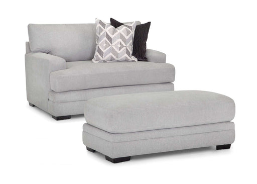 Franklin Furniture - Cleo Chair with Matching Ottoman in Casey Pebble - 960-CO-CASEY PEBBLE