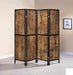 Coaster Furniture - Antique Nutmeg 4 Panel Screen - 961413 - GreatFurnitureDeal