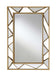 Coaster Furniture - Rectangular Geometric Wall Mirror Gold - 962948 - GreatFurnitureDeal