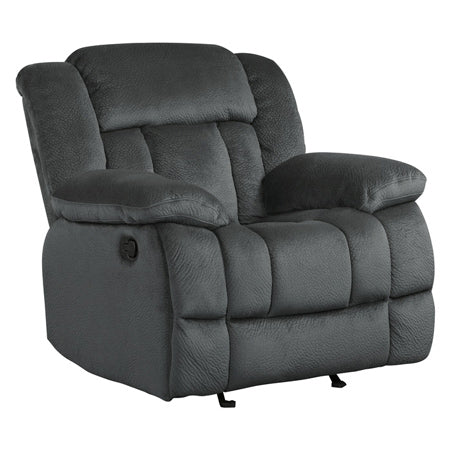 Homelegance - Laurelton Charcoal Glider Reclining Chair - 9636CC-1