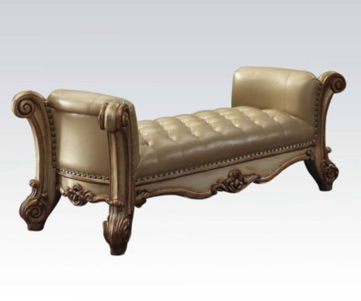 Acme Furniture - Vendome Bench in Gold Patina - 96484