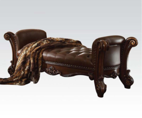 Acme Furniture - Vendome Bench in Cherry - 96490 - GreatFurnitureDeal