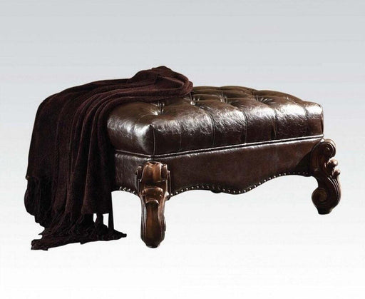 Acme Furniture - Versailles Ottoman in Cherry Oak - 96538 - GreatFurnitureDeal