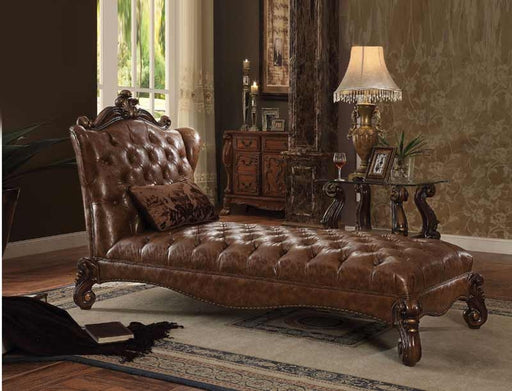 Acme Furniture - Versailles 2 Tone Light Brown Cherry Oak Chaise - 96544 - GreatFurnitureDeal