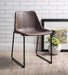 Acme Furniture - Valgus Vintage Mocha & Black Side Chair (Set-2) - 96802 - GreatFurnitureDeal