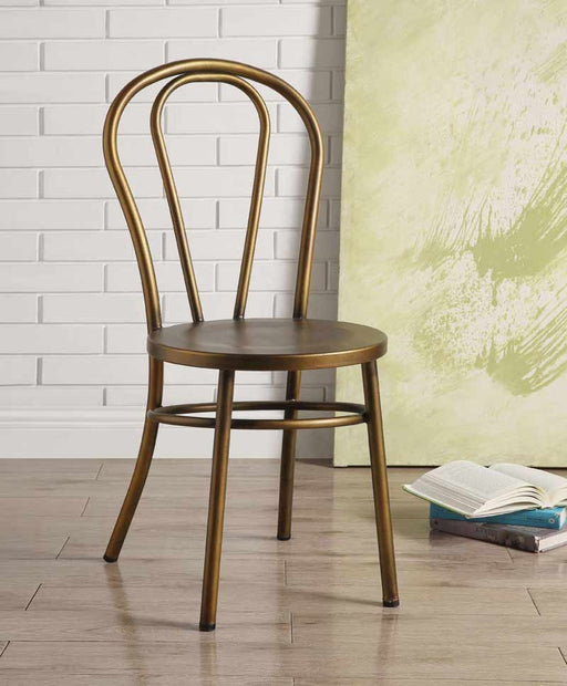 Acme Furniture - Jakia Antique Copper Side Chair (Set-2) - 96813 - GreatFurnitureDeal