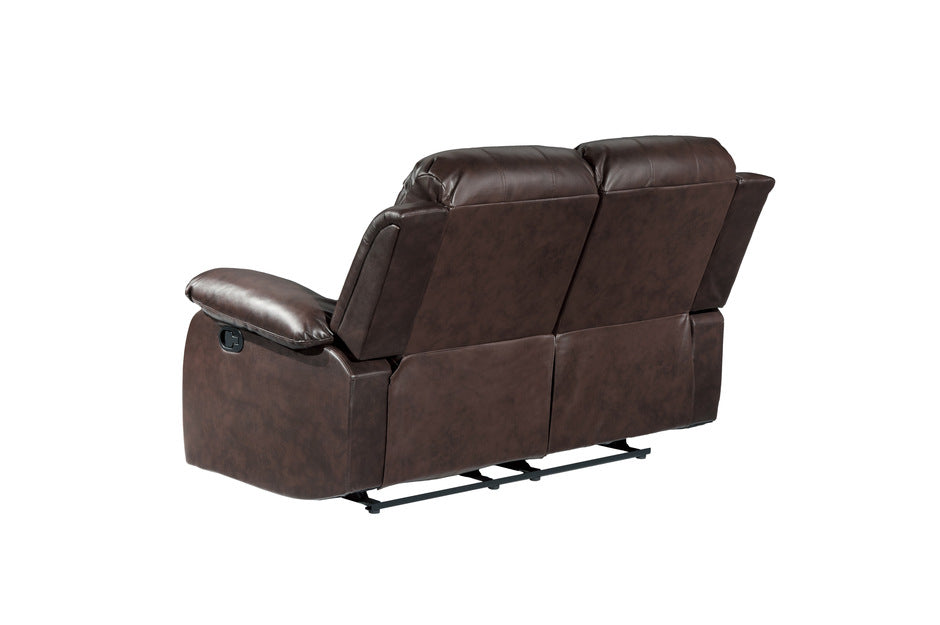 Homelegance - Granley Brown Double Reclining Love Seat - 9700BRW-2