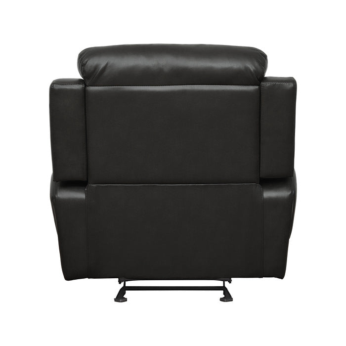 Homelegance - Marille Black Glider Reclining Chair - 9724BLK-1 - GreatFurnitureDeal