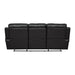 Homelegance - Marille Black Double Reclining Sofa W- Cntr Drop-Down Cup-Hldr - 9724BLK-3 - GreatFurnitureDeal