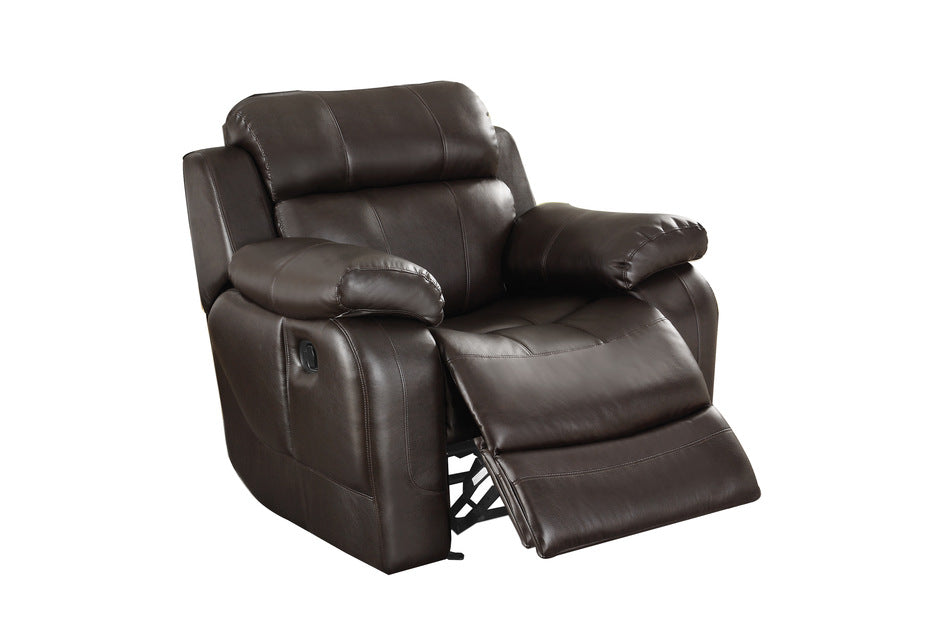 Homelegance - Marille Dark Brown Glider Reclining Chair - 9724BRW-1 - GreatFurnitureDeal