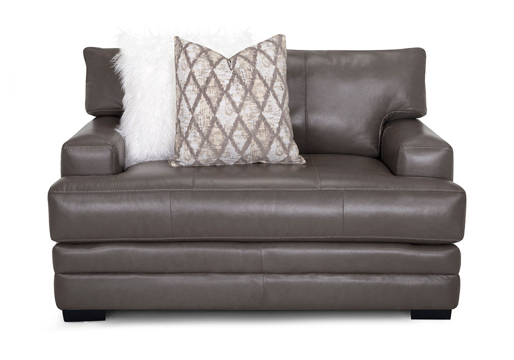 Franklin Furniture - Lizette Chair and a Half  in Dark Gray - 97388-DARK GRAY