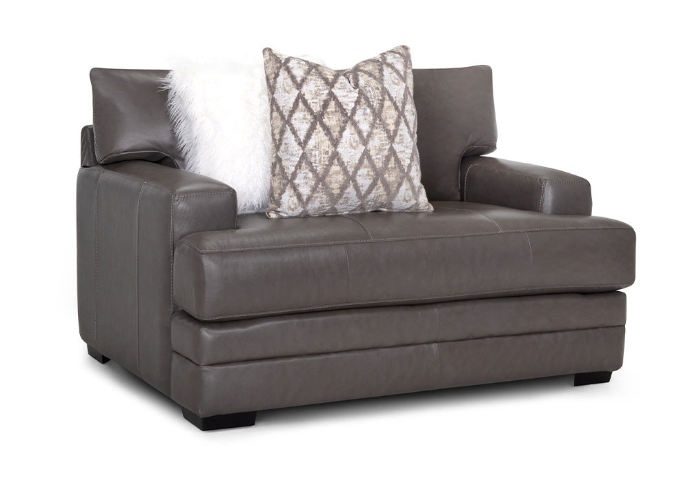 Franklin Furniture - Lizette Chair and a Half  in Dark Gray - 97388-DARK GRAY - GreatFurnitureDeal