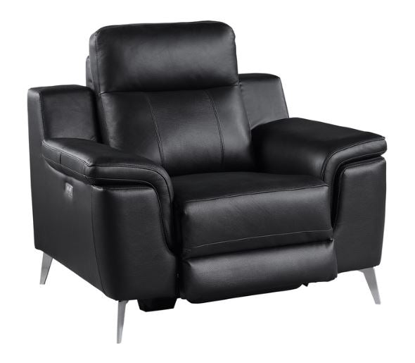Homelegance - Antonio Power Reclining Chair in Black - 9360BLK-1PW
