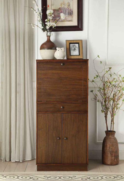 Acme Furniture - Wiesta Walnut Wine Cabinet - 97543 - GreatFurnitureDeal