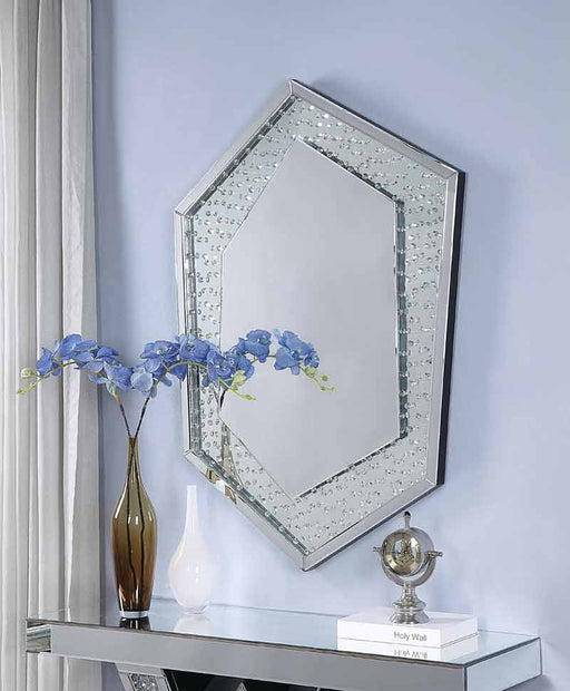 Acme Furniture - Nysa Mirrored & Faux Crystals Wall Décor - 97570 - GreatFurnitureDeal