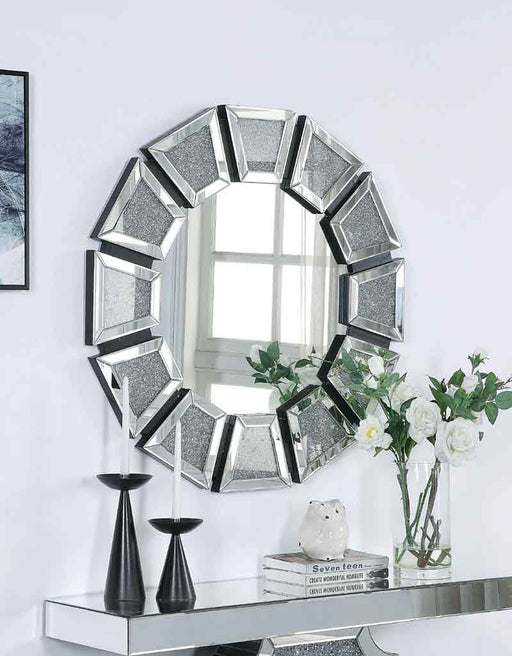 Acme Furniture - Nowles Mirrored & Faux Stones Wall Décor - 97610 - GreatFurnitureDeal