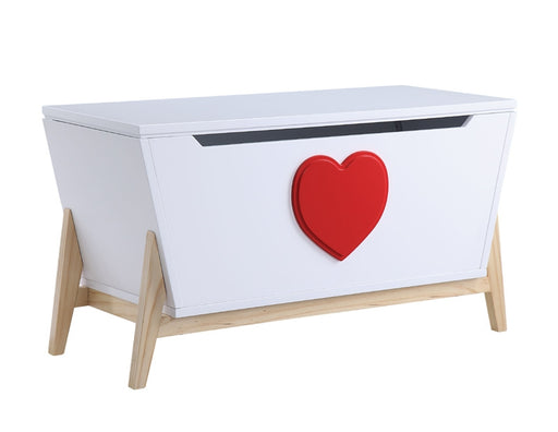 Acme Furniture - Padma White & Red Youth Chest - 97633 - GreatFurnitureDeal