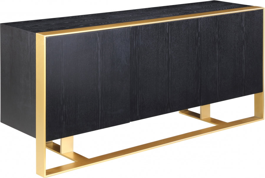Meridian Furniture - Sherwood Sideboard-Buffet in Black - 325 - GreatFurnitureDeal