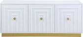 Meridian Furniture - Cosmopolitan Sideboard-Buffet in White Lacquer - 340 - GreatFurnitureDeal