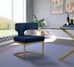 Meridian Furniture - Alexandra Velvet Dining Chair Set of 2 in Navy - 953Navy-C - GreatFurnitureDeal