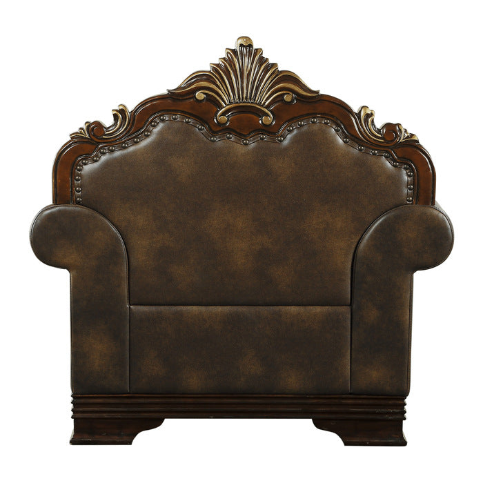 Homelegance - Croydon Brown Chair - 9815-1