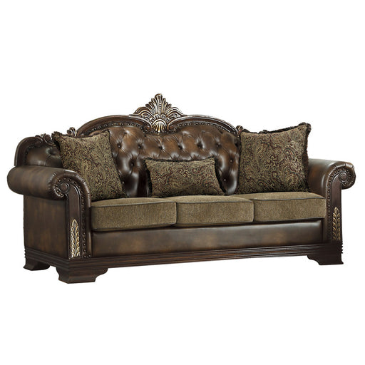 Furniture of America - Kassel 2 Piece Sofa Set in Beige - CM6496BG-SF- —  GreatFurnitureDeal