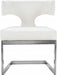 Meridian Furniture - Alexandra Faux Leather Dining Chair Set of 2 in White - 954White-C - GreatFurnitureDeal