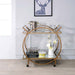 Acme Furniture - Traverse Champagne & Mirrored Serving Cart - 98295