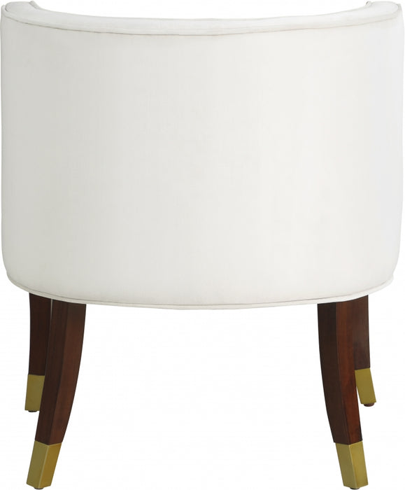 Meridian Furniture - Perry Velvet Dining Chair Set of 2 in Cream - 933Cream-C