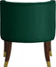 Meridian Furniture - Perry Velvet Dining Chair Set of 2 in Green - 933Green-C - GreatFurnitureDeal