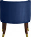 Meridian Furniture - Perry Velvet Dining Chair Set of 2 in Navy - 933Navy-C - GreatFurnitureDeal