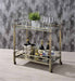 Acme Furniture - Matiesen Antique Gold & Clear Glass Serving Cart - 98350