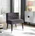 Meridian Furniture - Perry Velvet Dining Chair Set of 2 in Grey - 933Grey-C - GreatFurnitureDeal