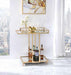 Acme Furniture - Mendes Gold & Mirror Serving Cart - 98376