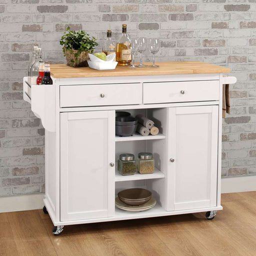 Acme Furniture - Tullarick Portable Island Kitchen Cart - 98305 - GreatFurnitureDeal