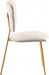 Meridian Furniture - Angel Velvet Dining Chair Set of 2 in Cream - 780Cream-C - GreatFurnitureDeal