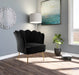 Meridian Furniture - Jester Velvet Accent Chair in Black - 516Black - GreatFurnitureDeal