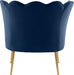 Meridian Furniture - Jester Velvet Accent Chair in Navy - 516Navy - GreatFurnitureDeal