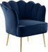 Meridian Furniture - Jester Velvet Accent Chair in Navy - 516Navy - GreatFurnitureDeal