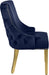 Meridian Furniture - Tuft Velvet Dining Chair in Navy (Set of 2) - 730Navy-C - GreatFurnitureDeal