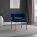 Meridian Furniture - Caleb Velvet Dining Chair Set of 2 in Navy - 967Navy-C - GreatFurnitureDeal