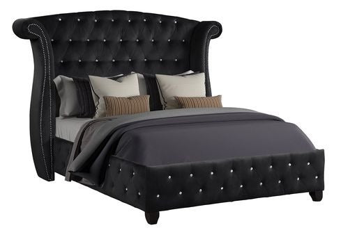GFD Home - Sophia King Bed Black - GreatFurnitureDeal