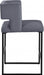 Meridian Furniture - Caleb Velvet Counter Stool Set of 2 in Grey - 970Grey-C - GreatFurnitureDeal