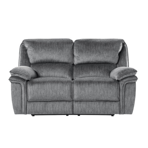Homelegance - Muirfield Double Reclining Love Seat in Gray - 9913-2WC - GreatFurnitureDeal