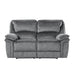Homelegance - Muirfield Double Reclining Love Seat in Gray - 9913-2WC - GreatFurnitureDeal