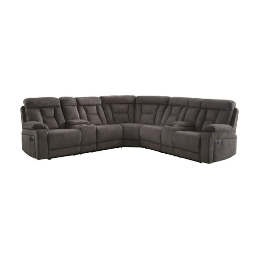 Homelegance - Rosnay Chocolate 3 Piece Sectional - 9914CH-SC - GreatFurnitureDeal