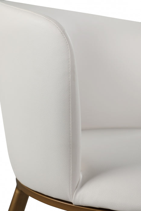 Meridian Furniture - Skylar Faux Leather Dining Chair Set of 2 in White - 965White-C